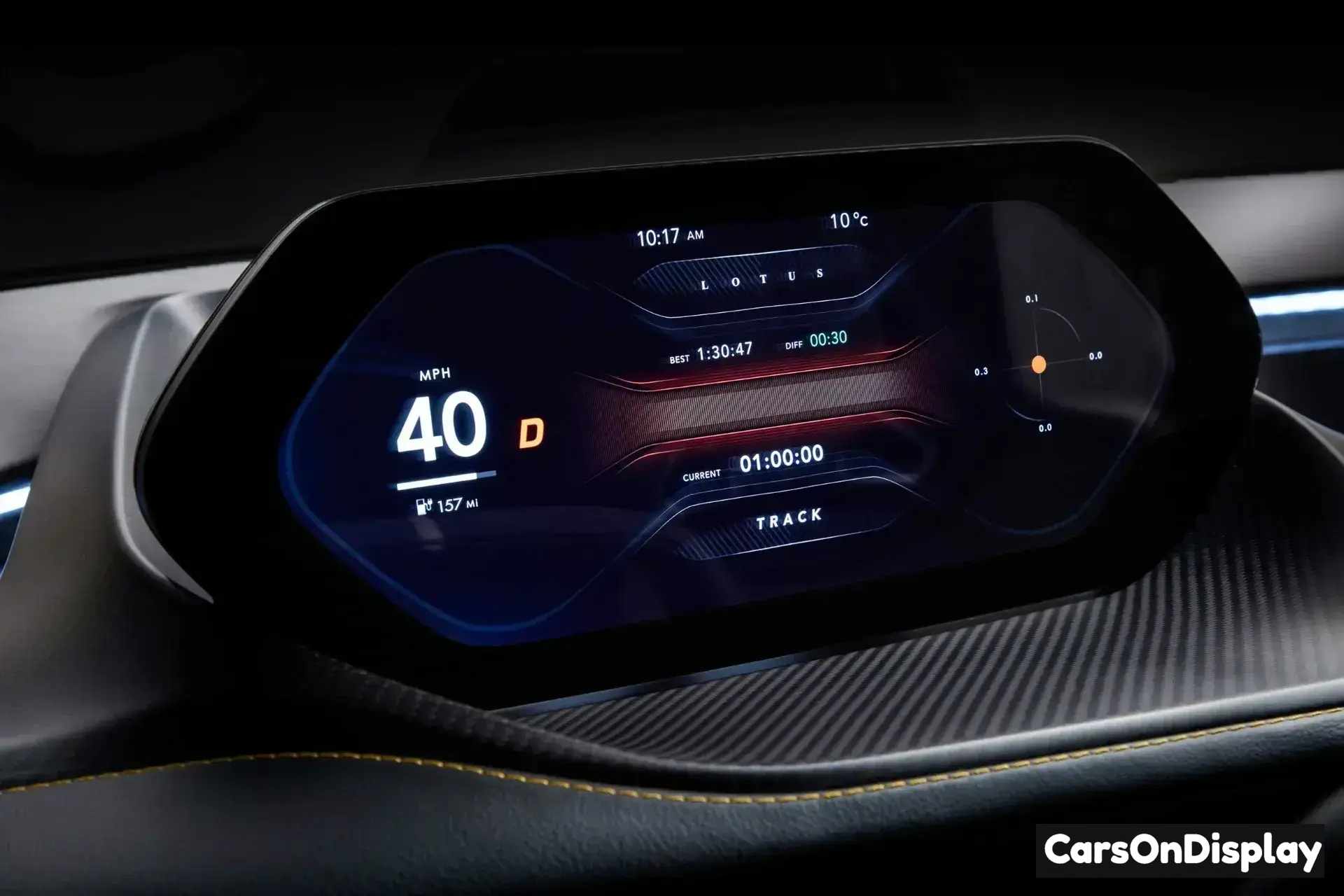 Lotus Evija 2024 - Driver display