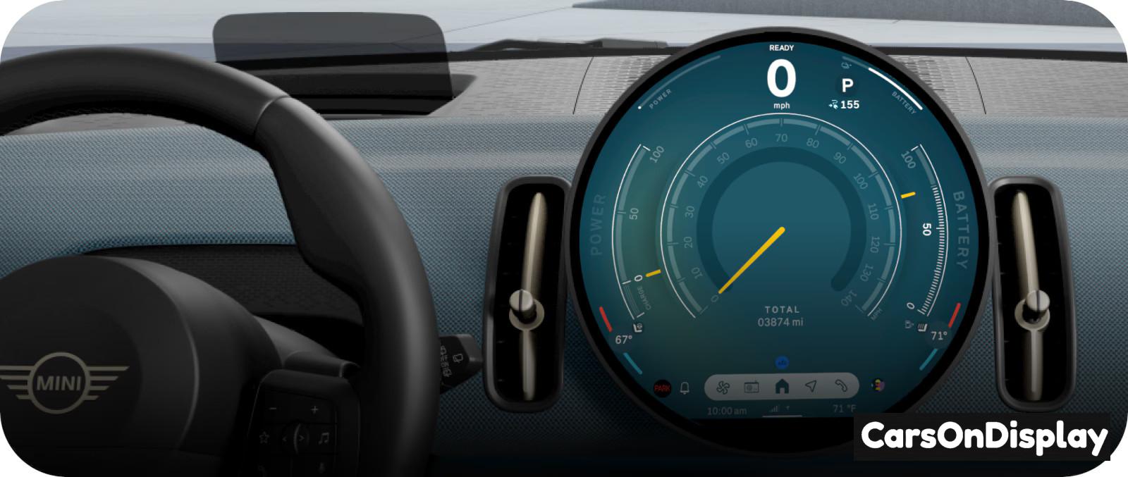 Mini Countryman SE All4 2025 - 9.4” circular OLED display