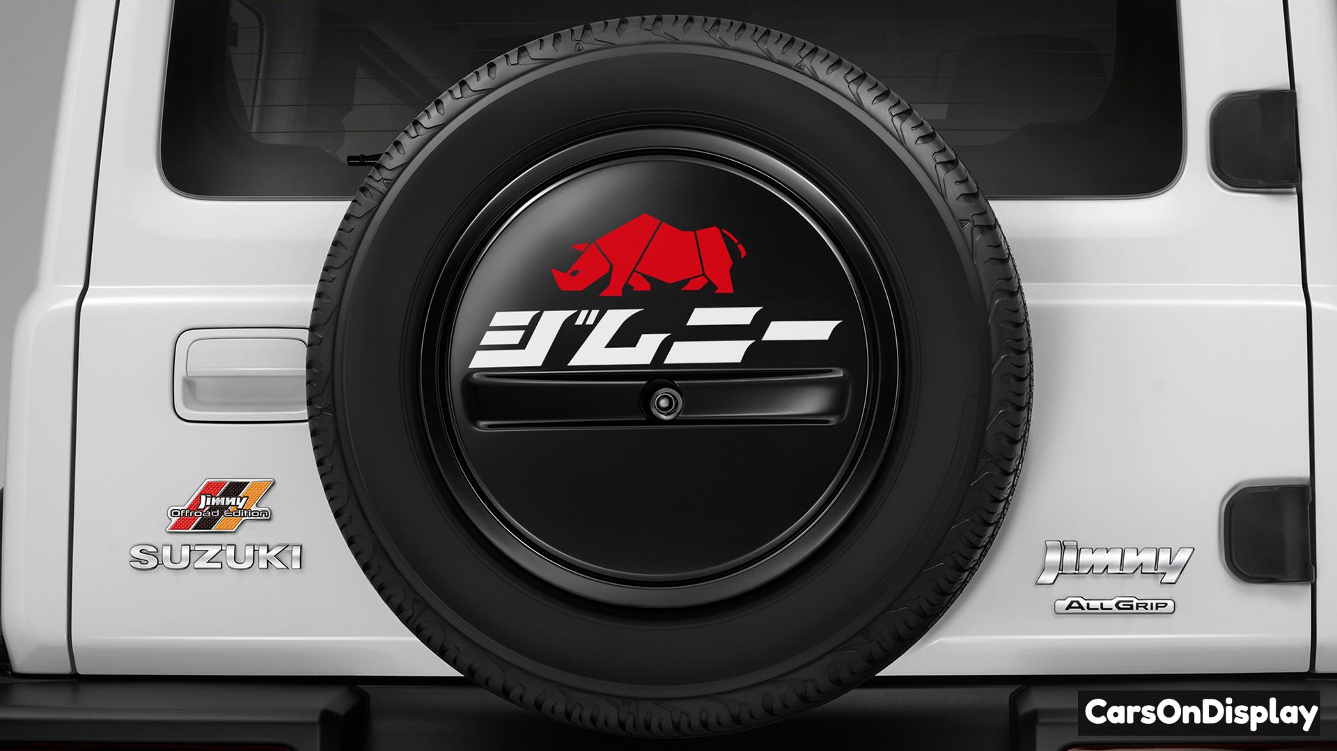 Suzuki Jimny Offroad Edition AT - Spare tyre cover with Jimny decal